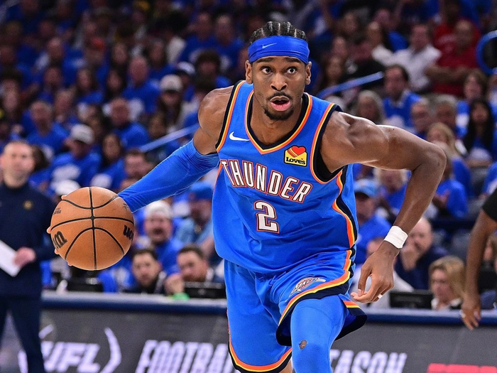 雷霆球星SGA命中率超80%砍20+，助队大胜篮网